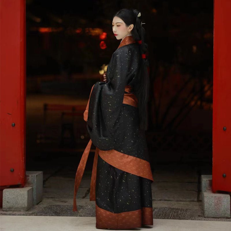 black women's robe Chinese Hanfu clothes- Jianxi Hanfu
