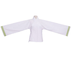 white shirt women's cross collar robe - Jianxi Hanfu