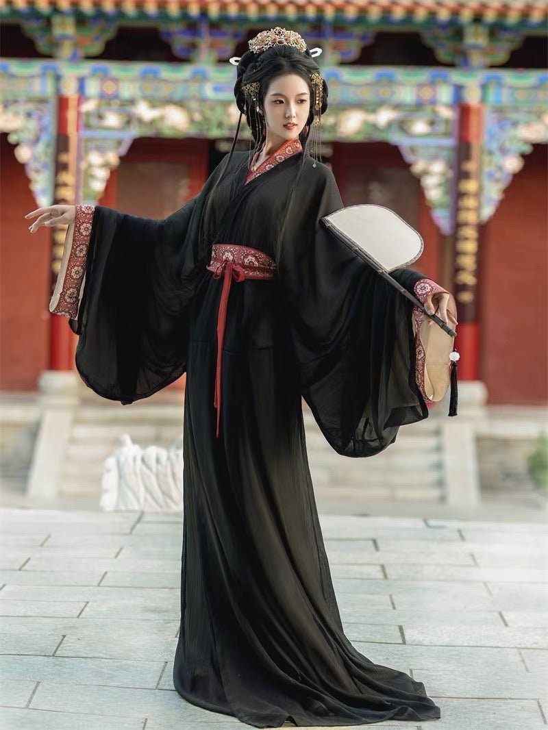 Qin Han Dynasty Warring States Zhiju Robe - Jianxi Hanfu