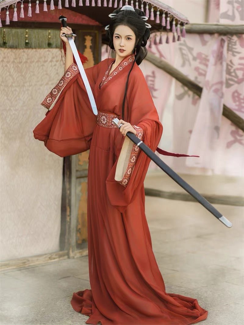 Qin Han Dynasty Warring States Zhiju Robe - Jianxi Hanfu