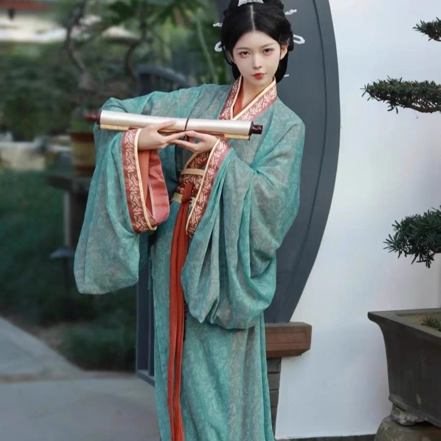 Qin Han Dynasty Warring States Zhiju Robe Su Ming - Jianxi Hanfu