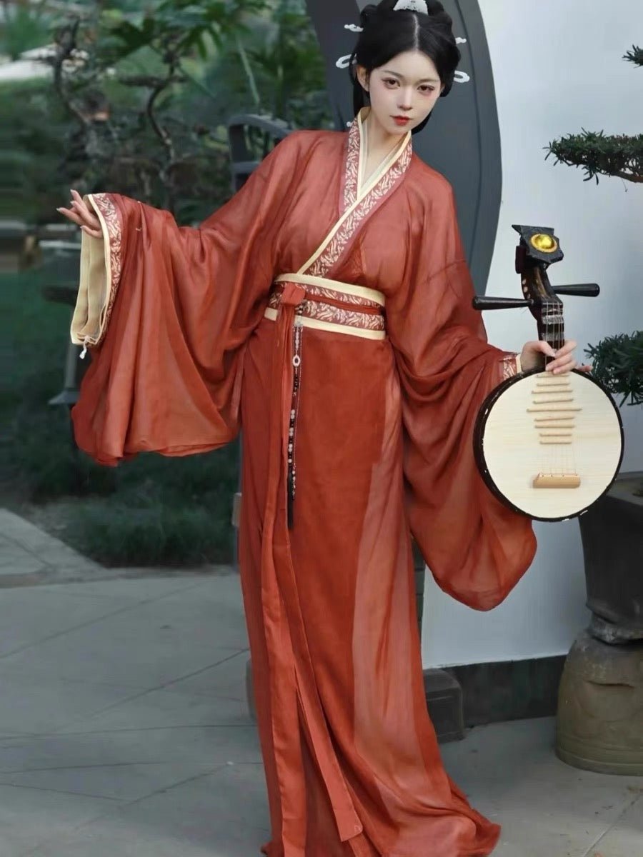 Qin Han Dynasty Warring States Zhiju Robe Su Ming - Jianxi Hanfu