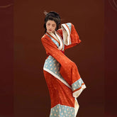 chinese women's hanfu quju shenyi red robe - Jianxi Hanfu