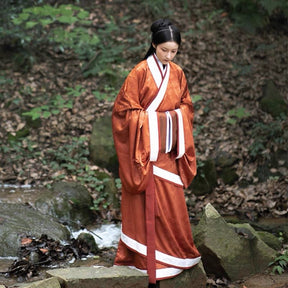 Qin Han Dynasty Women's Hanfu Zhanguopao Quju - Jianxi Hanfu