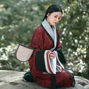 Qin Han Dynasty Women's Hanfu Zhanguopao Quju - Dong Li - Jianxi Hanfu