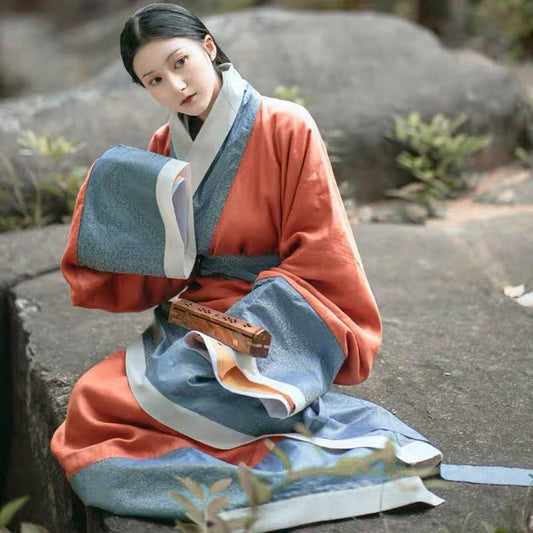 Qin Han Dynasty Women's Hanfu Zhanguopao Quju - Qin Shu - Jianxi Hanfu