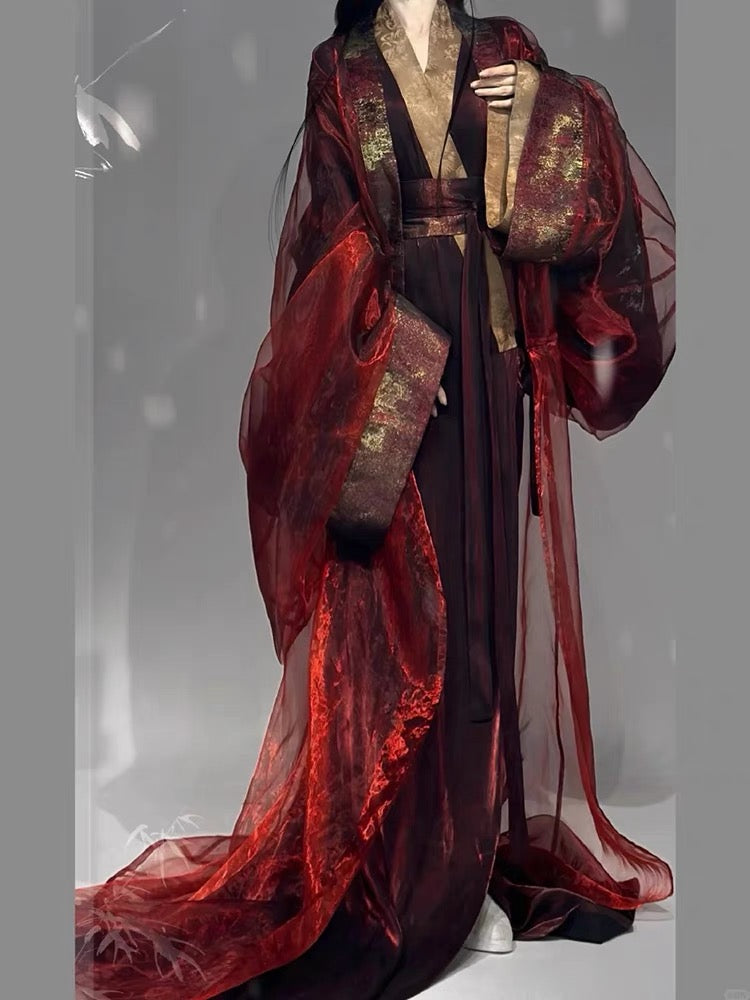 women's hanfu qin han dynasty zhanguopao zhiju-Jianxi Hanfu