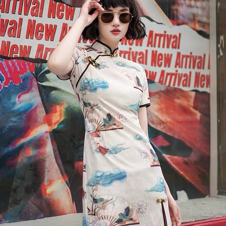 Qipao Cheongsam Dress - Bao Chun Niao - Jianxi Hanfu