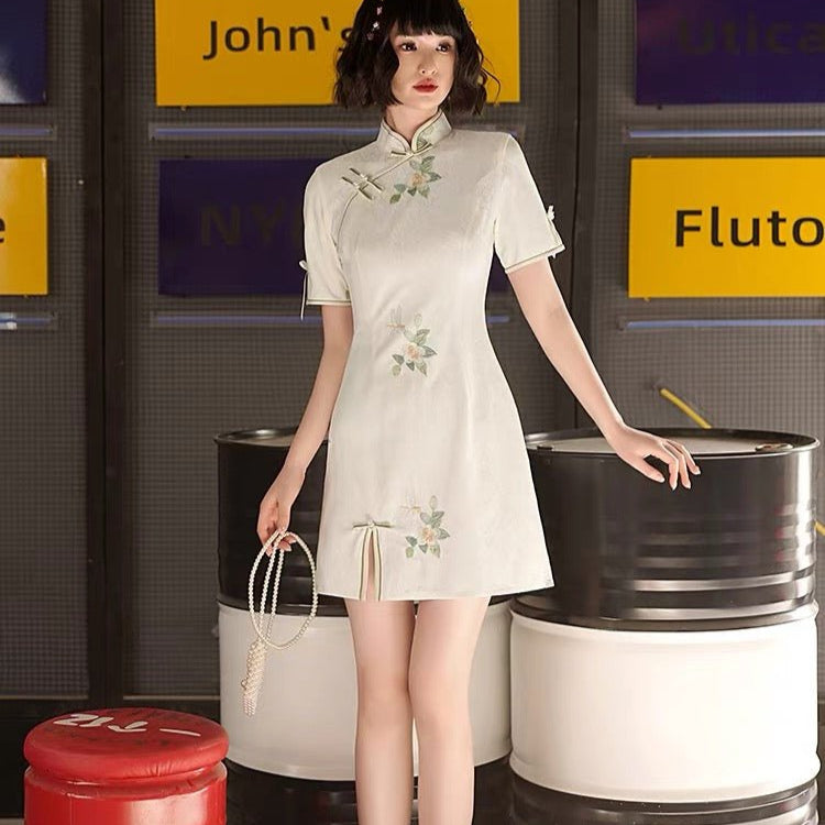 Qipao Cheongsam Dress - Shan Cha - Jianxi Hanfu