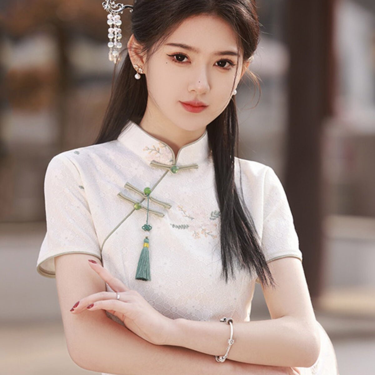 new chinese style women's qipao dress - Jianxi Hanfu