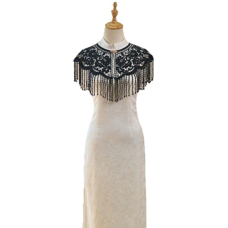 qipao yunjian fake collar black yunjian - Jianxi Hanfu