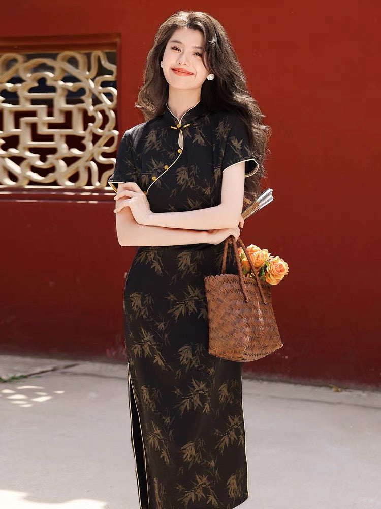 cheongsam dress modern hanfu qipao women hanfu-Jianxi Hanfu