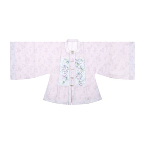 purple round collar hanfu dress women's summer clothes-Jianxi Hanfu