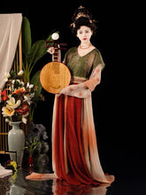 green/red qiyao ruqun girls summer dress-Jianxi Hanfu