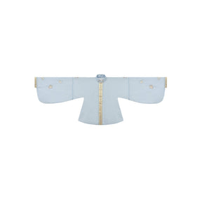 blue chinese mamian skirt spring dress-Jianxi Hanfu