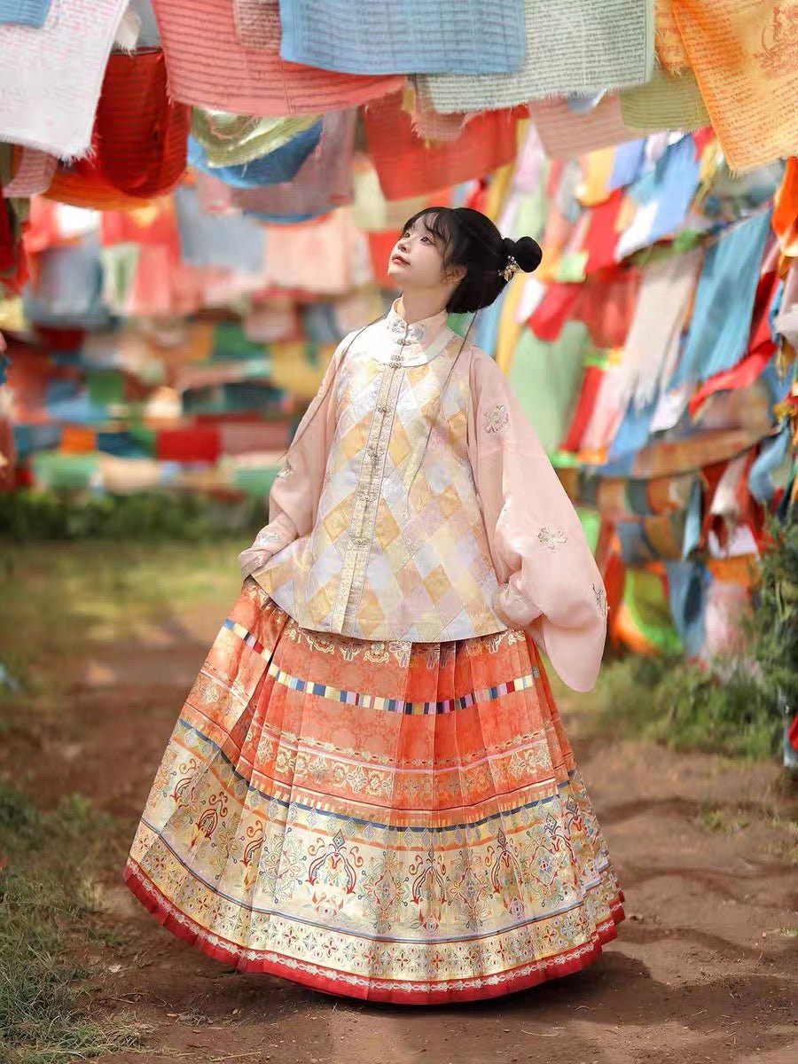 girls mamian skirt spring dress-Jianxi Hanfu