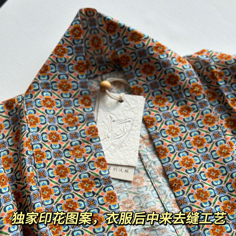 women's orange shirt autumn clothing - Jianxi Hanfu