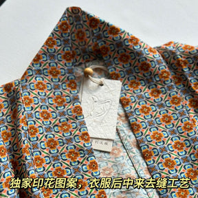 women's orange shirt autumn clothing - Jianxi Hanfu
