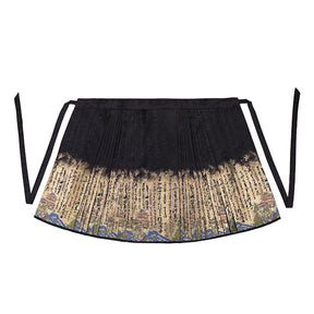 new chinese style women's black mamian skirt - Jianxi Hanfu