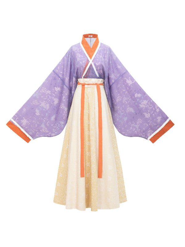 chinese song dynasty cloth shoes women's hanfu blue jiaoyu dress - Jianxi Hanfu