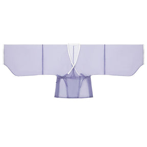 chinese song dynasty cloth shoes women's hanfu blue cross collar shirt - Jianxi Hanfu