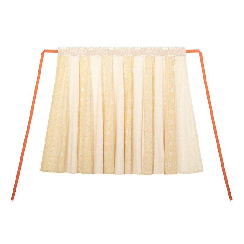 chinese song dynasty cloth shoes women's hanfu yellow ruqun dress - Jianxi Hanfu