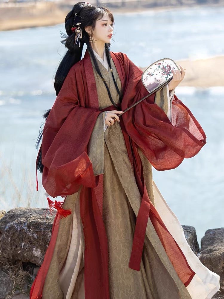 Song Dynasty Hanfu Changshan Beizi Gan Tang - Jianxi Hanfu