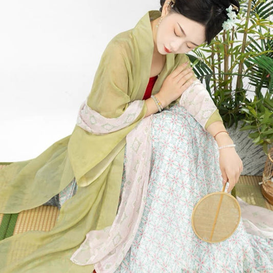 Song Dynasty Hanfu Pibo Beizi Yuan Hua - Jianxi Hanfu