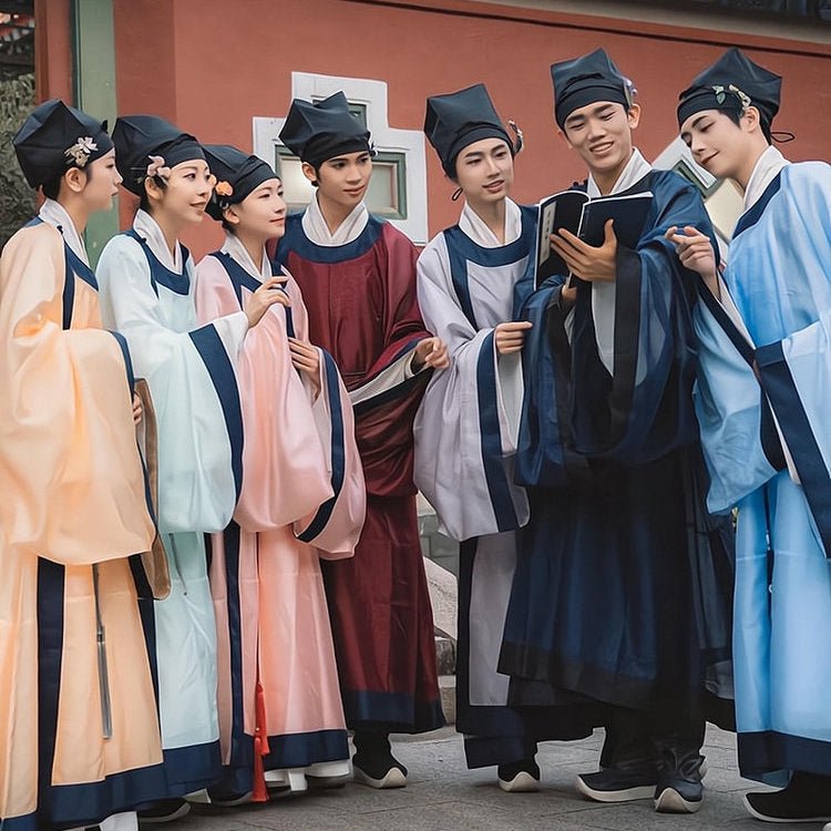 song dynasty cloth shoes lanshan robe - Jianxi Hanfu