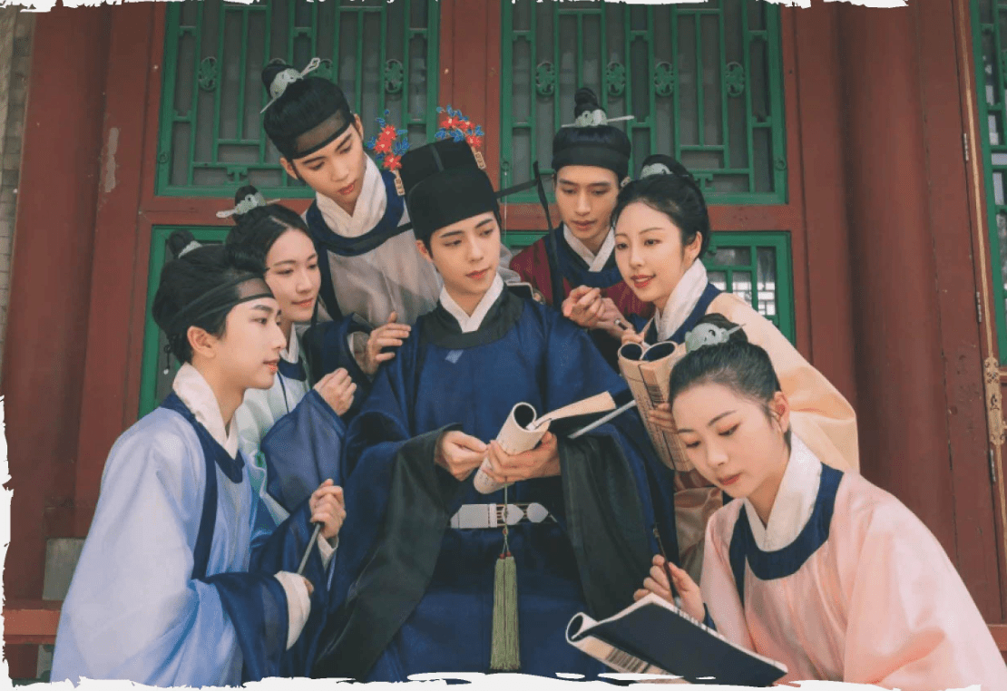 song dynasty men's hanfu cloth lanshan robe - Jianxi Hanfu
