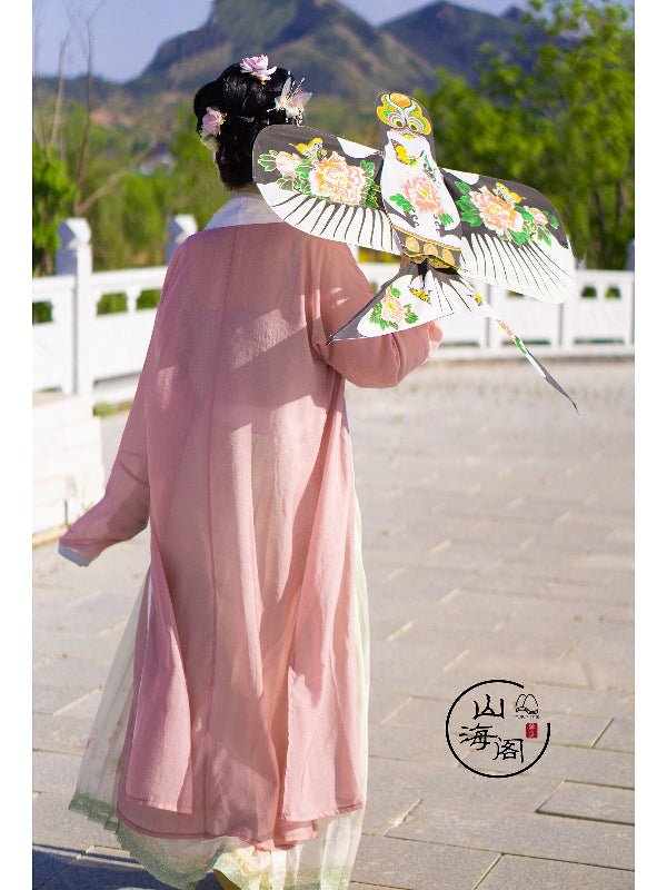 chinese song dynasty women's plus size hanfu green baidie dress - Jianxi Hanfu