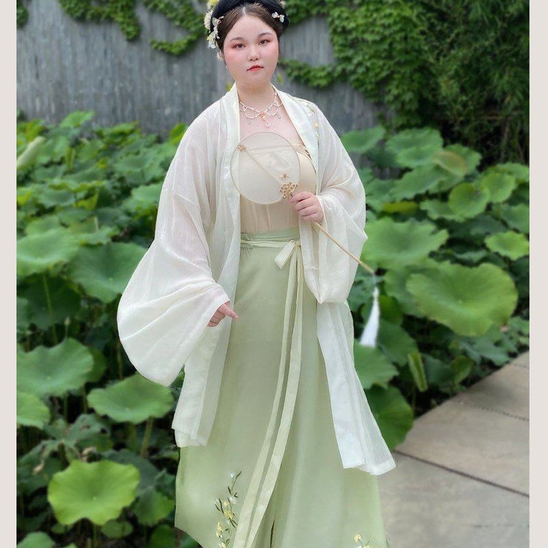 chinese song dynasty plus size hanfu summer clothes - Jianxi Hanfu