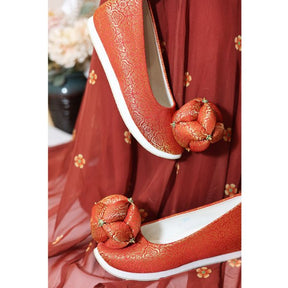asia wedding red shoes female red shoes-Jianxi Hanfu