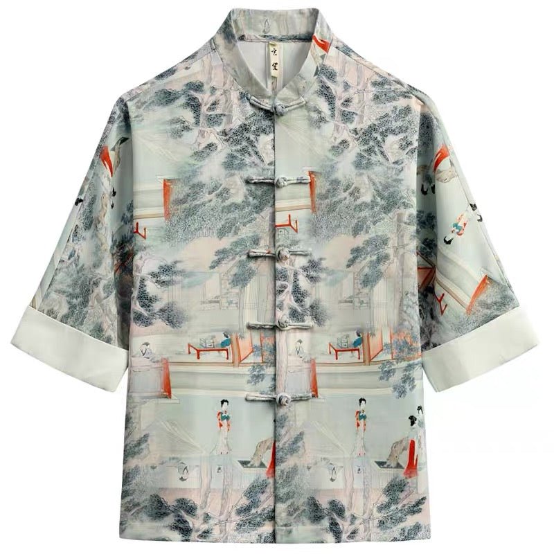 tang suit summer shirt-Jianxi Hanfu