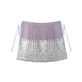 purple hanfu dress mamian skirt girls clothes-Jianxi Hanfu