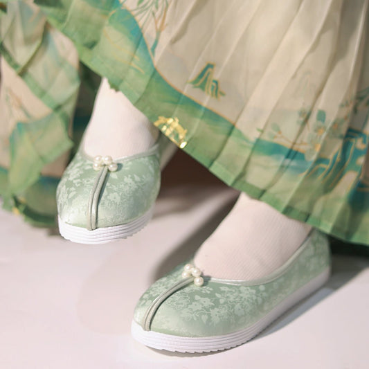 Chinese hanfu shoes tang dynasty women's shoes-Jianxi Hanfu