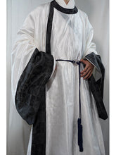 Chinese hanfu men's lanshan robe black summer graduation dress - Jianxi Hanfu