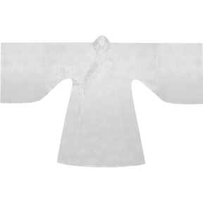 inner white cross collar robe - Jianxi Hanfu