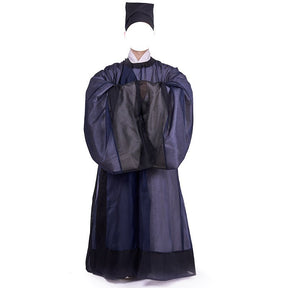 ming dynasty men's summer hanfu black lanshan robe - Jianxi Hanfu