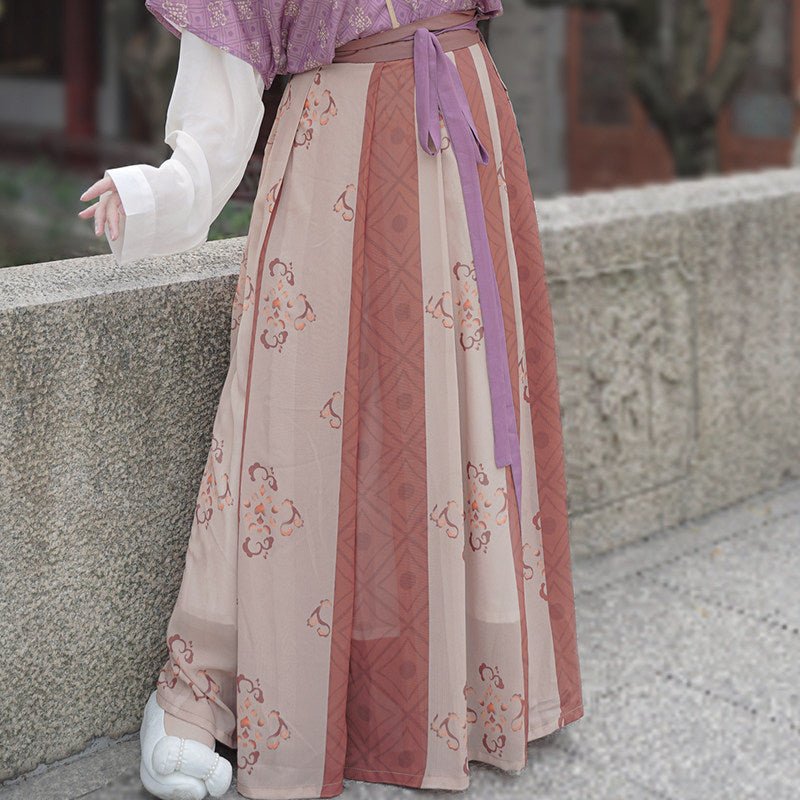 women's summer oversized pink red qiyao ruqun dress - Jianxi Hanfu