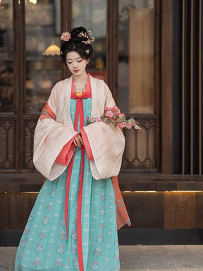 chinese style women's spring hanfu clothes red shirt - Jianxi Hanfu