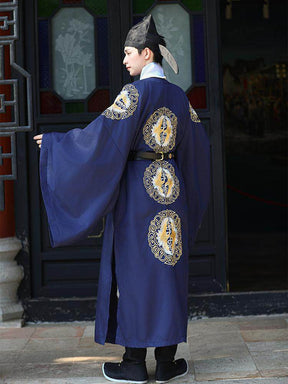 song dynasty cloth shoes men's hanfu imperial dragon robe - Jianxi Hanfu