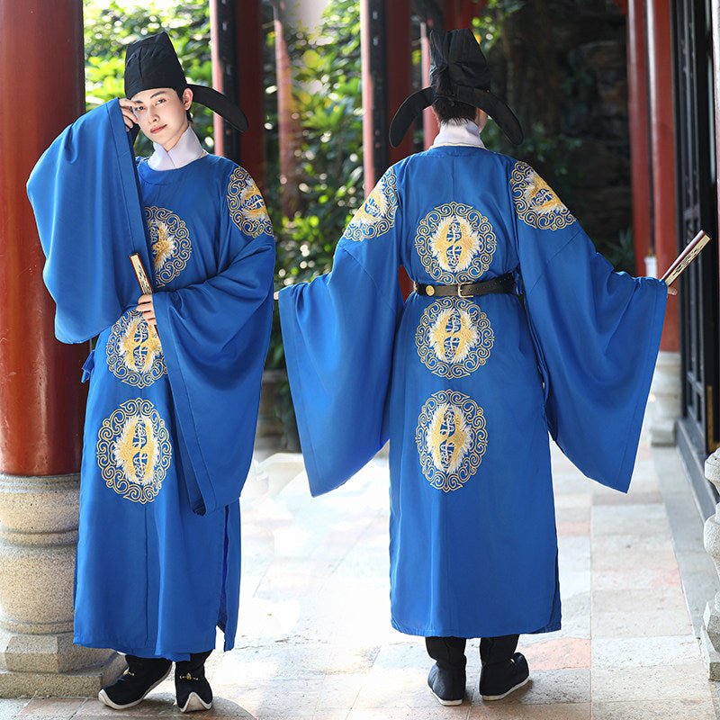 tang dynasty cloth shoes men's hanfu imperial dragon robe - Jianxi Hanfu
