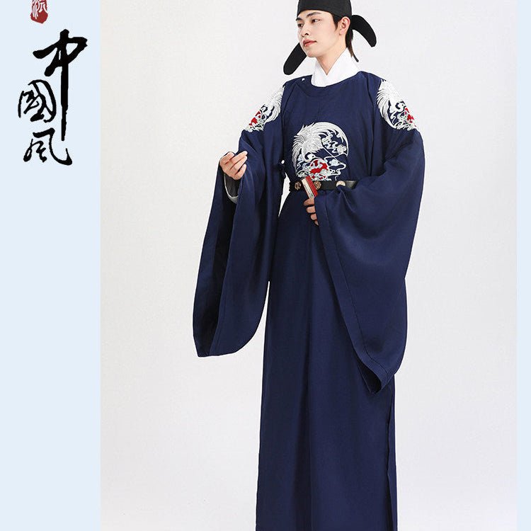 chinese tang dynasty men's hanfu robe clothes - Jianxi Hanfu