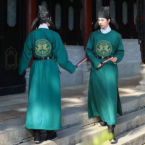 song dynasty cloth shoes men's imperial dragon hanfu robe - Jianxi Hanfu