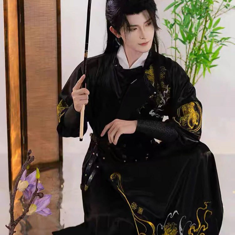 Tang Dynasty Men's Hanfu Qi Lin - Jianxi Hanfu
