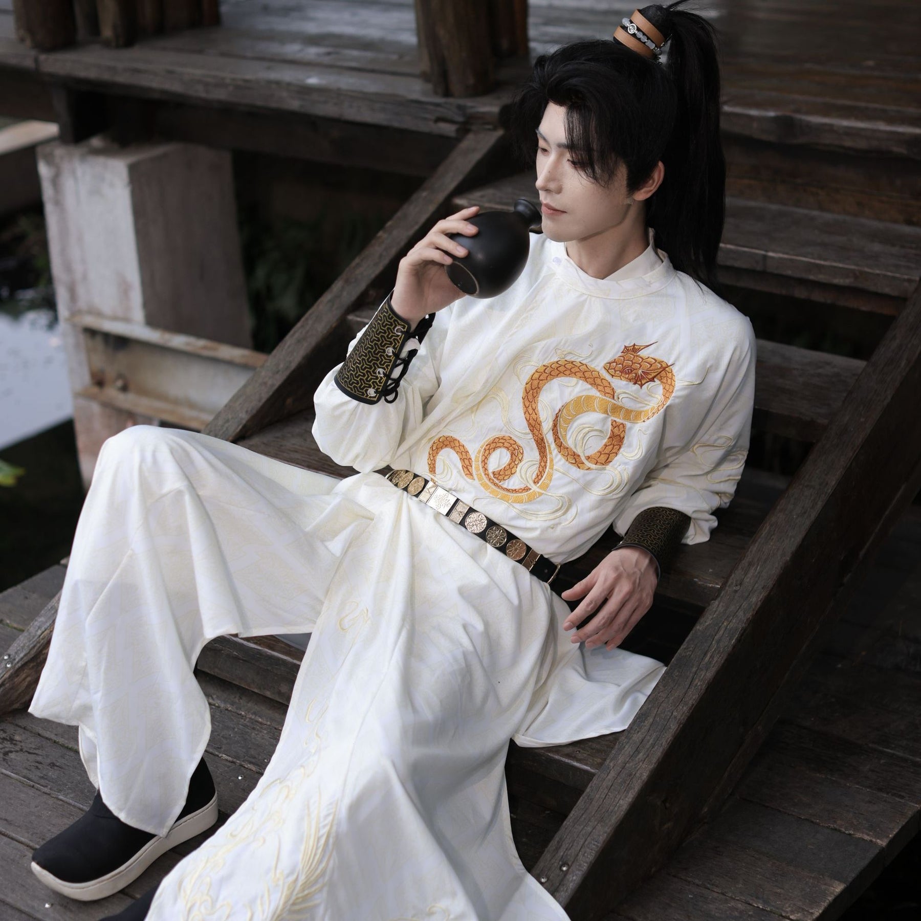 tang dynasty men's hanfu robe - Jianxi Hanfu
