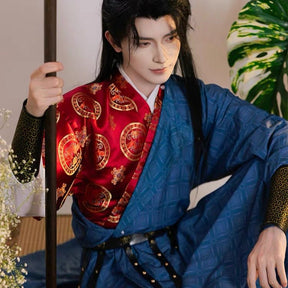 Tang Dynasty Men's Hanfu Zhui Feng - Jianxi Hanfu