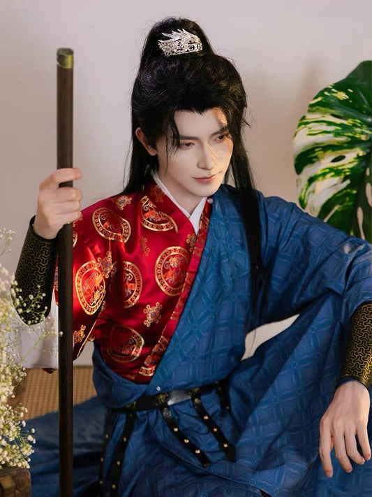 Tang Dynasty Men's Hanfu Zhui Feng - Jianxi Hanfu