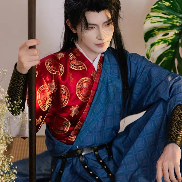 Tang Dynasty Men's Hanfu Zhui Feng - Jianxi Hanfu